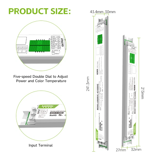 Gonilnik bele LED z možnostjo globokega zatemnitve